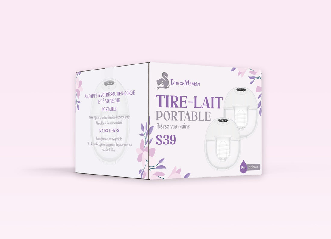 Coffret paire de tire-lait portable connecté 